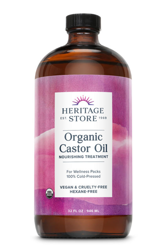 Organic Castor Oil (Heritage Store) - 32oz.
