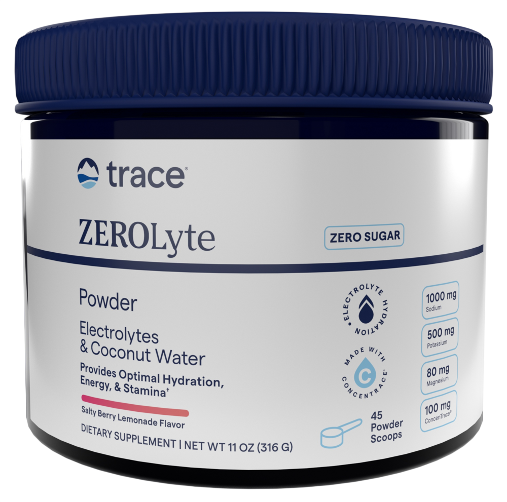 ZEROLyte Electrolytes & Coconut Water Powder, Salty Berry Lemonade (Trace)