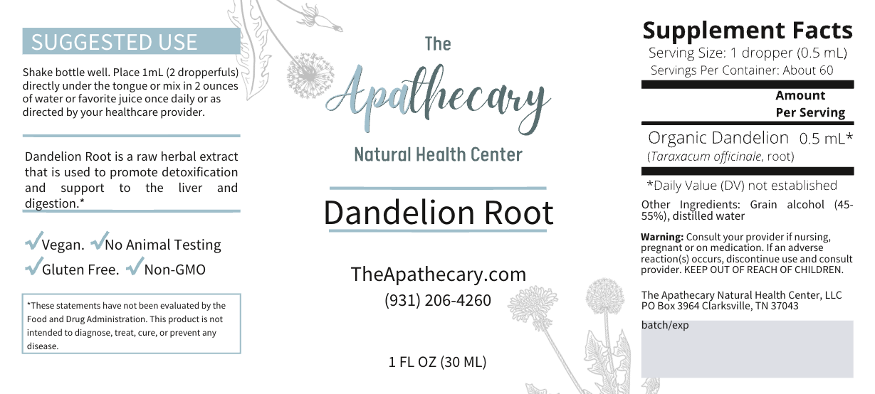 Dandelion Root Tincture